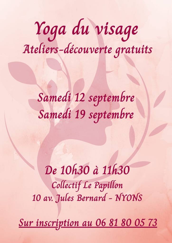 Ateliers découverte Yoga du visage avec Annabel